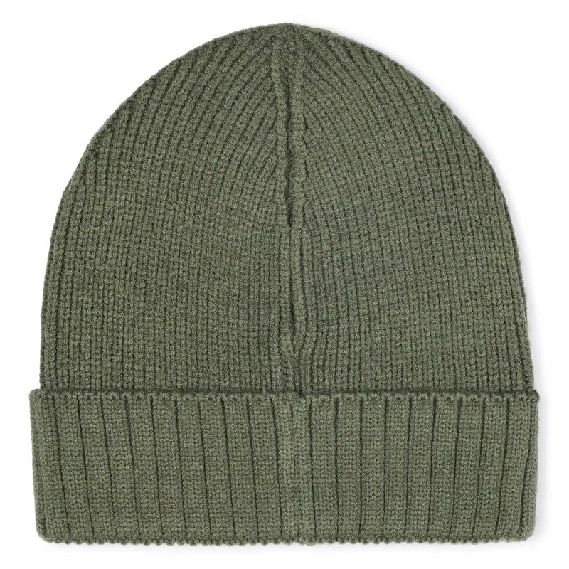 Rear view of the BOSS beanie hat.