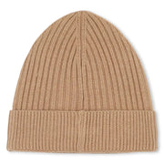 Back of the BOSS brown beanie hat.