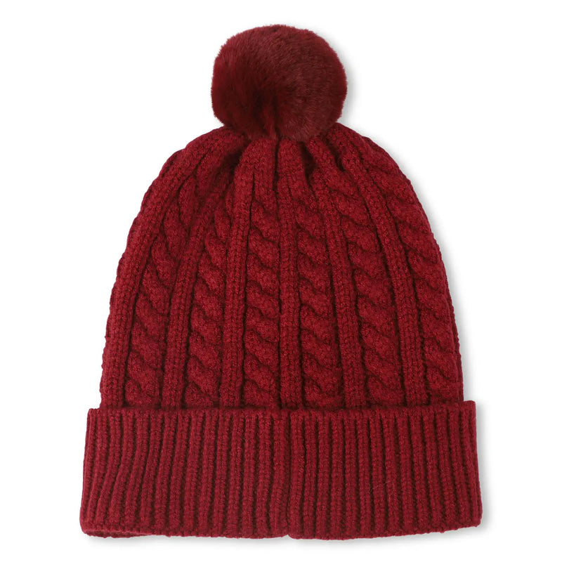 Back of the BOSS bobble hat.
