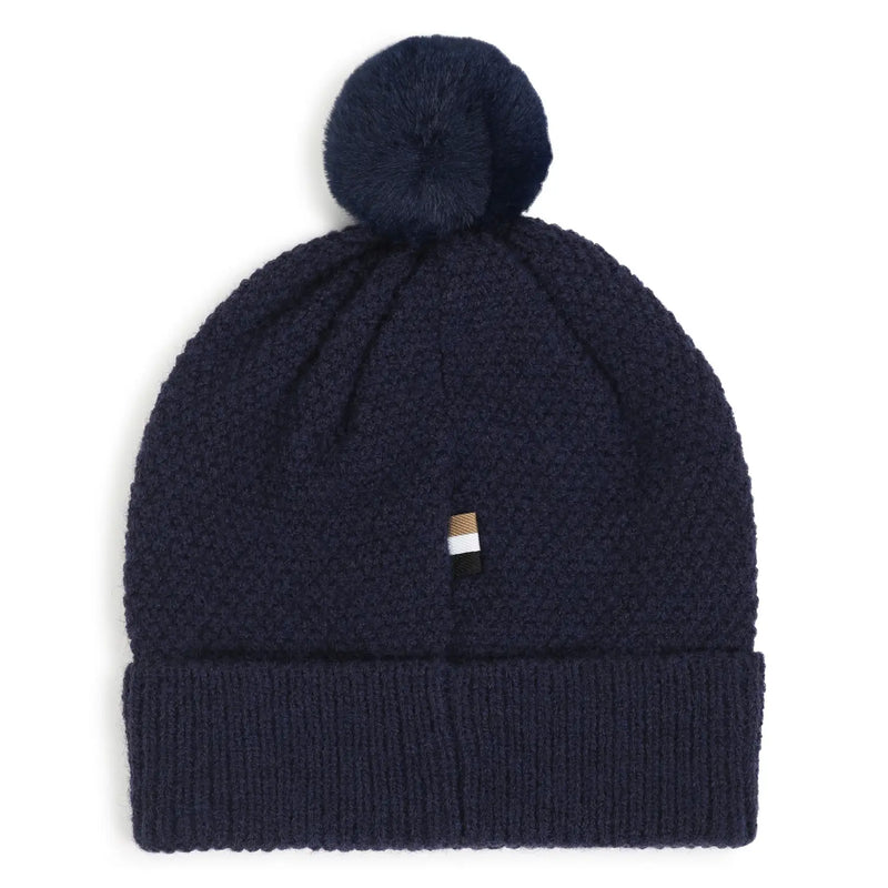 Back of the BOSS bobble hat.