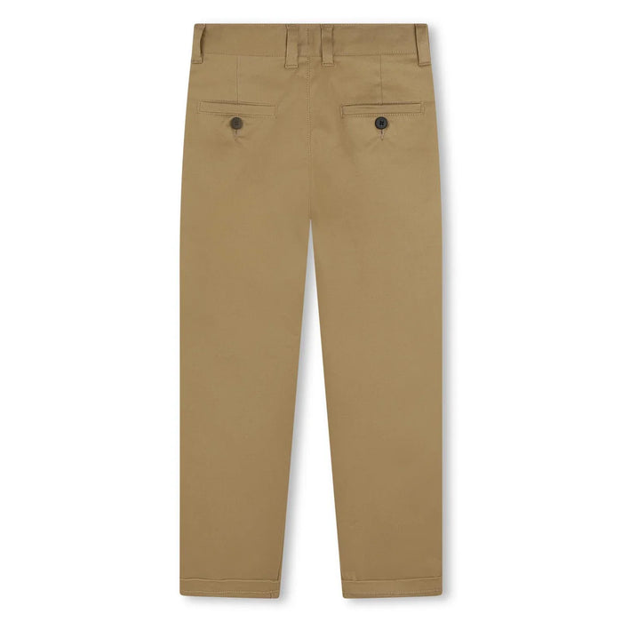 Back view of the BOSS tan chinos.
