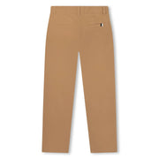 Back of the BOSS brown chinos.