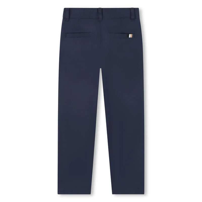 Back of the BOSS chinos.
