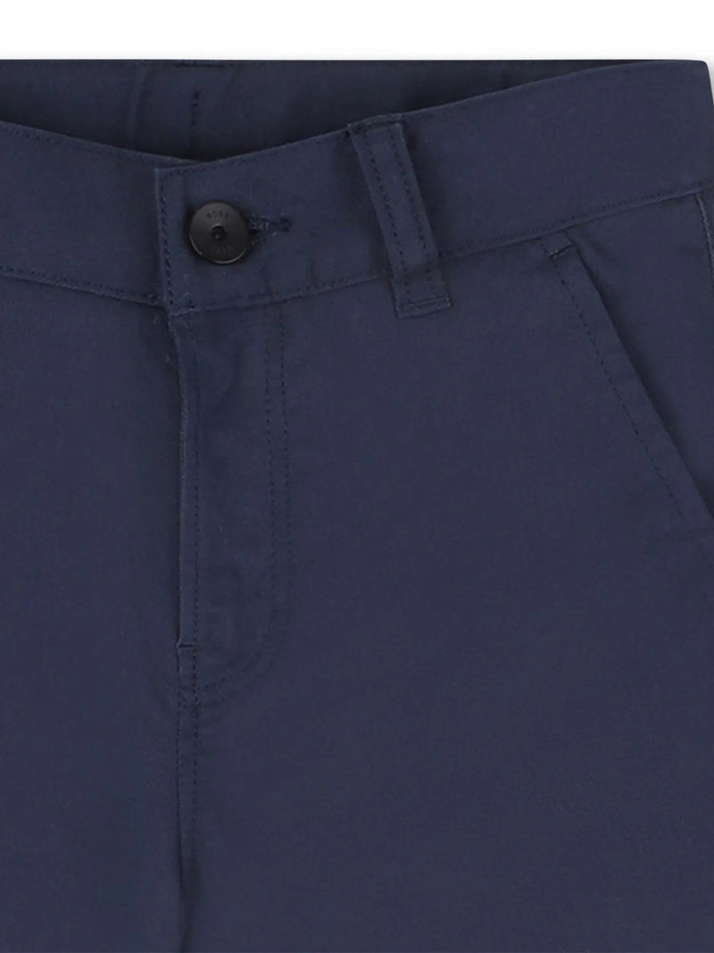 Closer view of the BOSS chinos.
