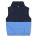 Back of the BOSS colourblock gilet.