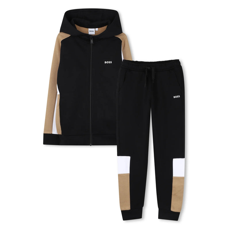 BOSS boy's colourblock tracksuit - j52322.