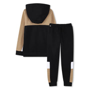 Back of the BOSS black colourblock tracksuit.