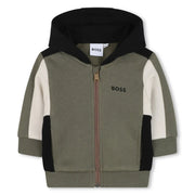 BOSS baby boy's colourblock hoodie - j52447.