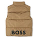 Back of the BOSS brown gilet.