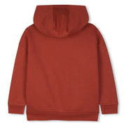 Back of the BOSS red logo hoodie.