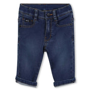 BOSS baby boy's turn up jeans - j52439.