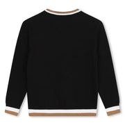 Back of the BOSS boy's jumper.