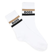 Boss white logo socks.