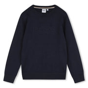BOSS boy's logo sweater - j53388.