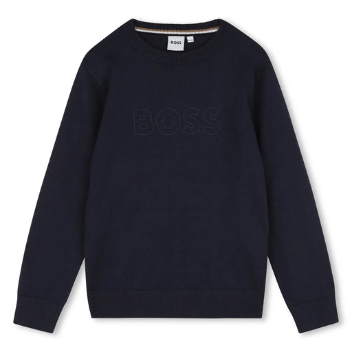 BOSS boy's logo sweater - j53388.