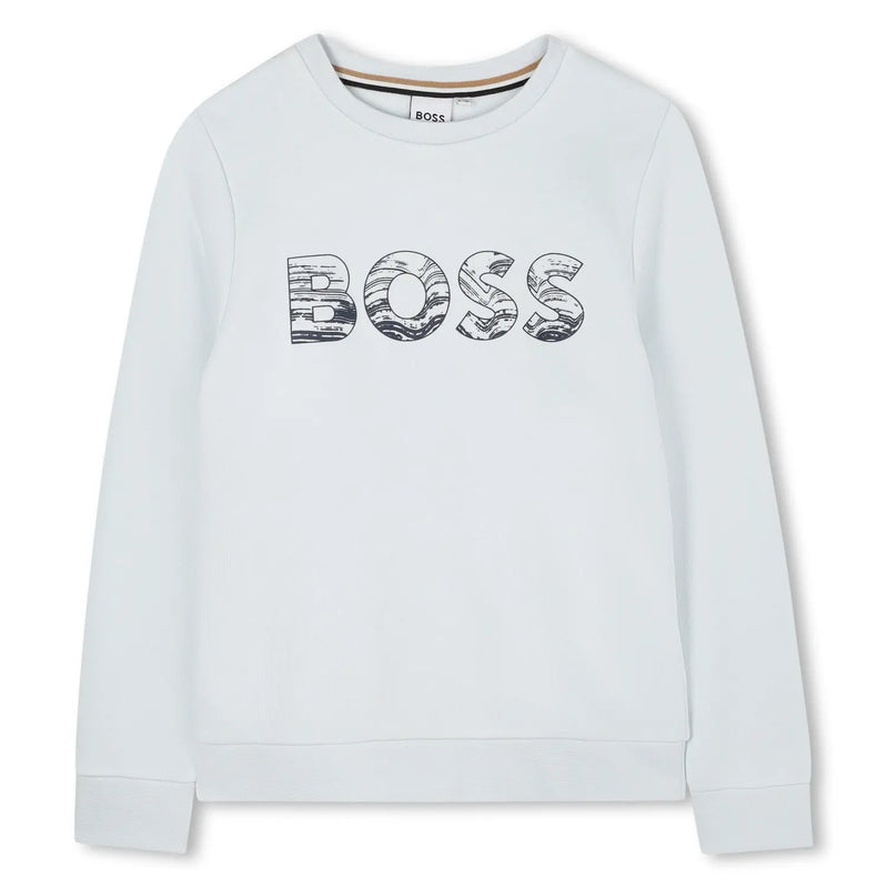 BOSS Logo Sweatshirt - Pale Blue