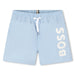 BOSS baby boy's blue logo swim shorts - j50569.