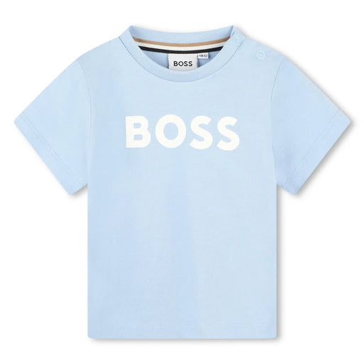 BOSS blue logo t-shirt - j50601.