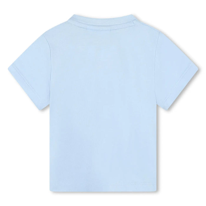 Reverse side of the BOSS blue logo t-shirt.