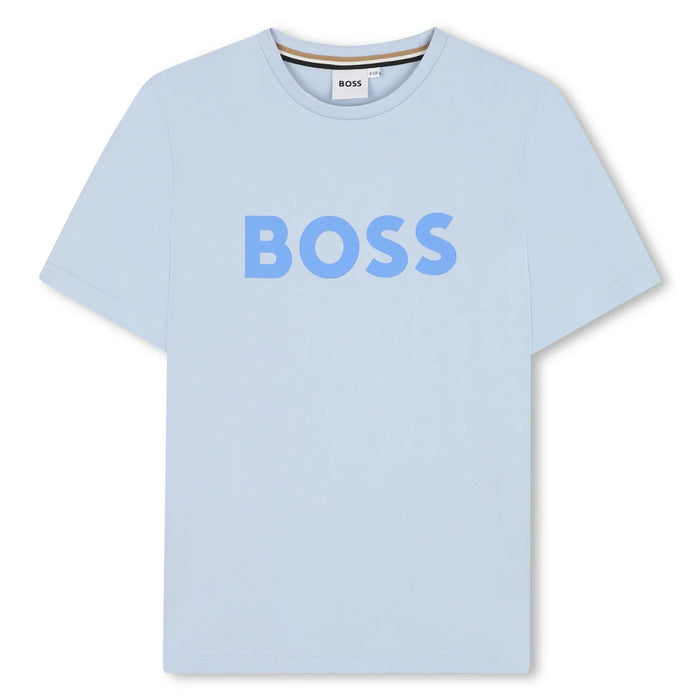 BOSS boy's blue logo t-shirt - j52030.