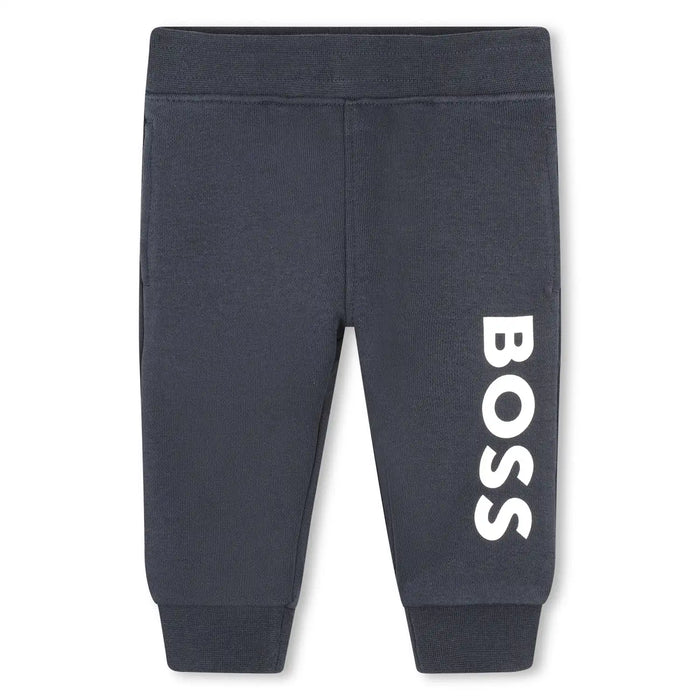 Boss Logo Track Bottoms - Navy