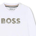 Closer view of the BOSS long sleeve logo t-shirt.