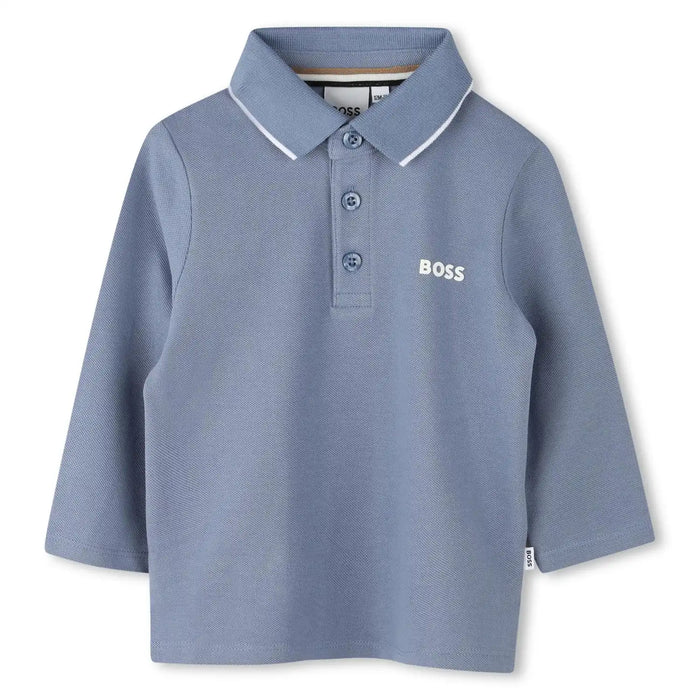 Boss L/S Polo Shirt - Grey