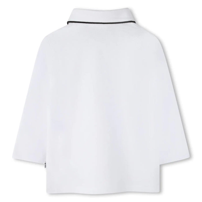 Boss L/S Polo Shirt - White