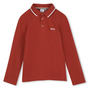 BOSS boy's long sleeve polo shirt - j53481.