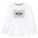 BOSS white l/s t-shirt - j51221.