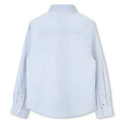 Rear view of the BOSS oxford shirt.