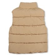Back of the BOSS brown padded gilet.