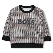 BOSS baby boy's patterned sweatshirt - j52462.