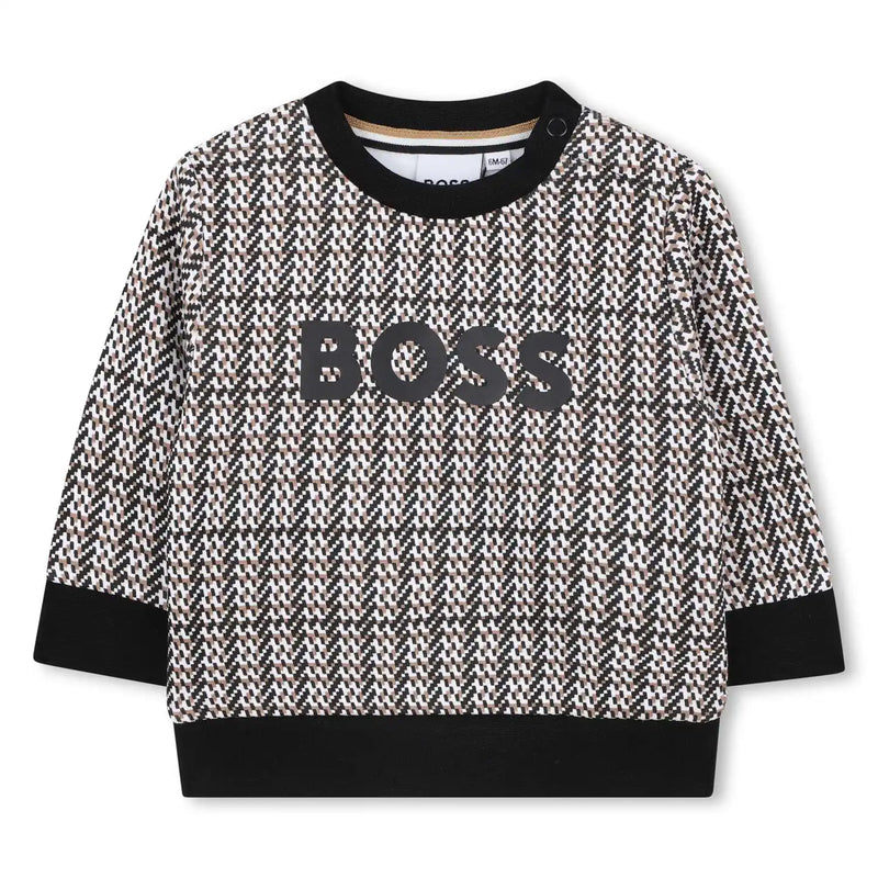 BOSS baby boy's patterned sweatshirt - j52462.