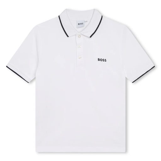 BOSS white polo shirt - j25p26.
