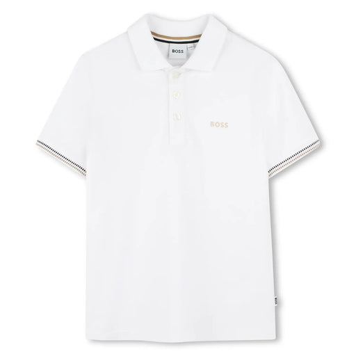 BOSS white polo shirt - j52015.