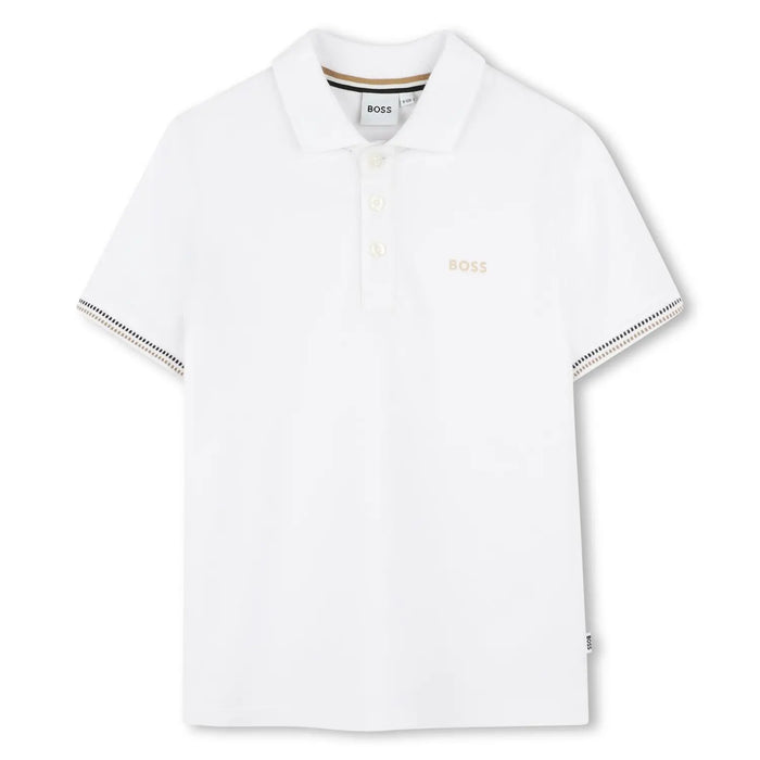 BOSS white polo shirt - j52015.