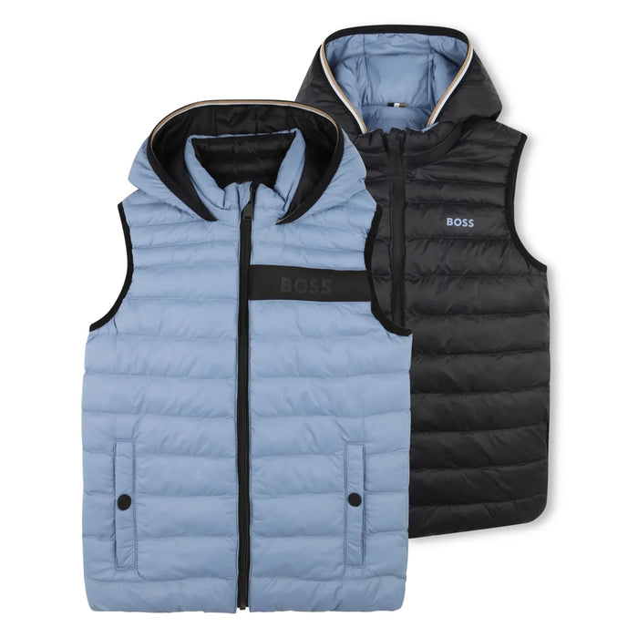 BOSS blue reversible gilet - j51234.