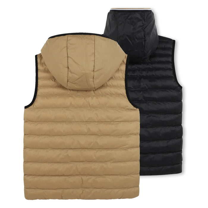 Back view of the BOSS reversible gilet.