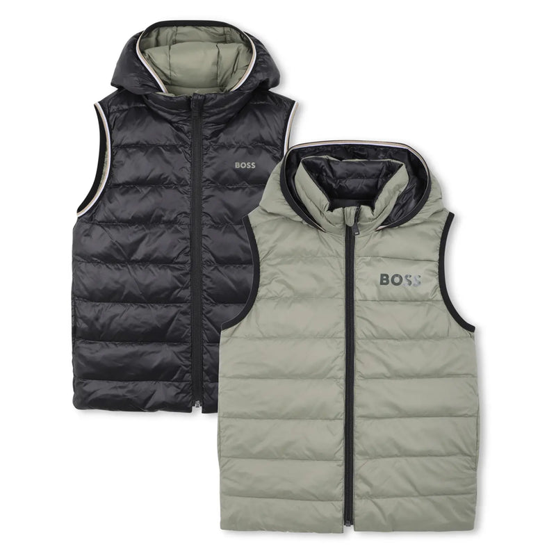 BOSS green reversible gilet - j52395.