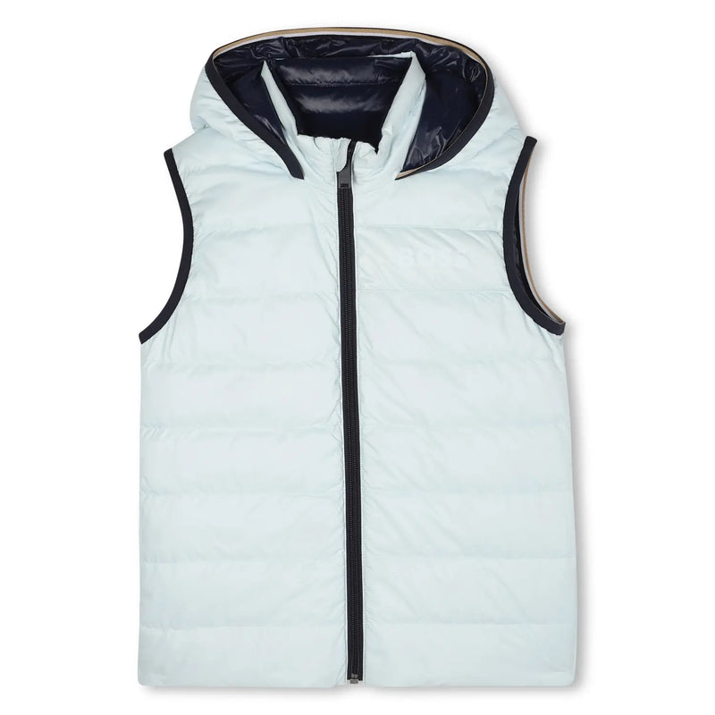 BOSS Reversible Gilet - Pale Blue