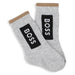 Boss marl grey logo socks.
