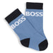 Boss pale blue logo socks.