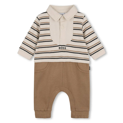 BOSS baby boy's striped romper - j53299.
