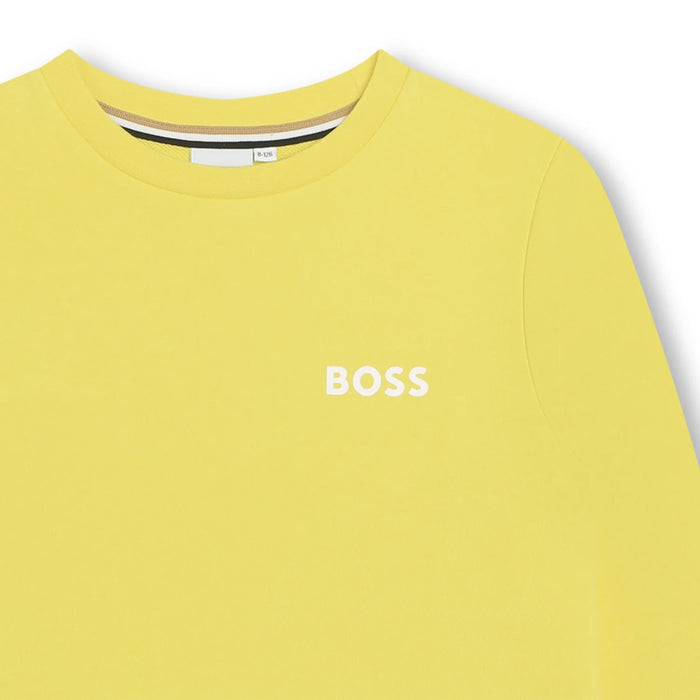 Closer look at the BOSS sweatshirt.