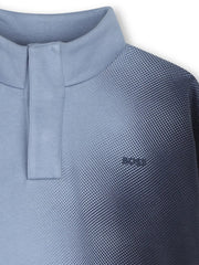 Closer look at the BOSS sweatshirt.