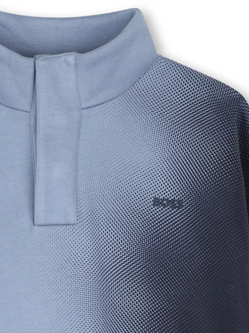 Closer look at the BOSS sweatshirt.