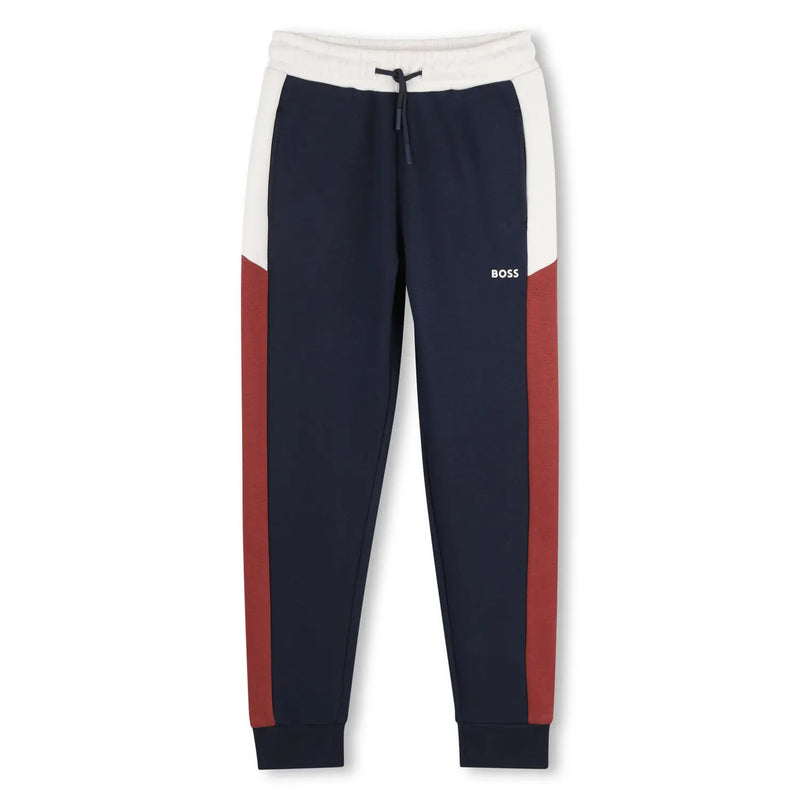 BOSS boy's navy track bottoms - j53468.