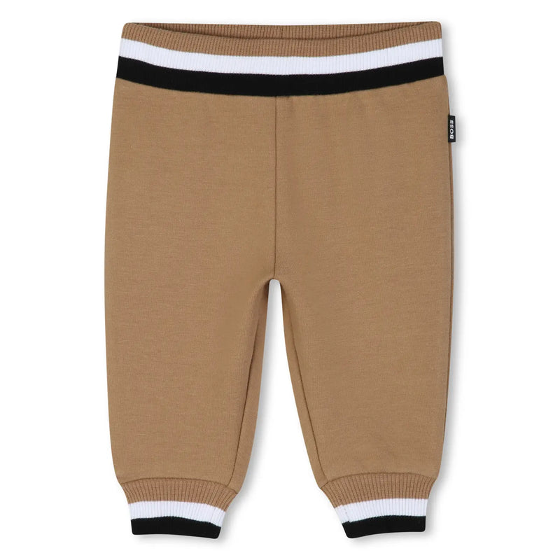 BOSS beige brown track bottoms.