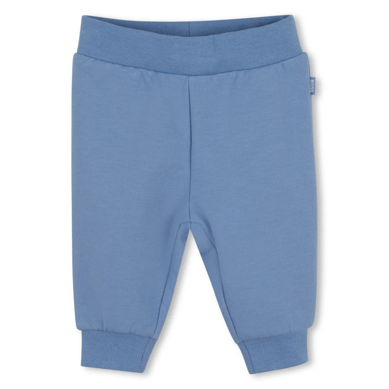 BOSS pale blue track bottoms.